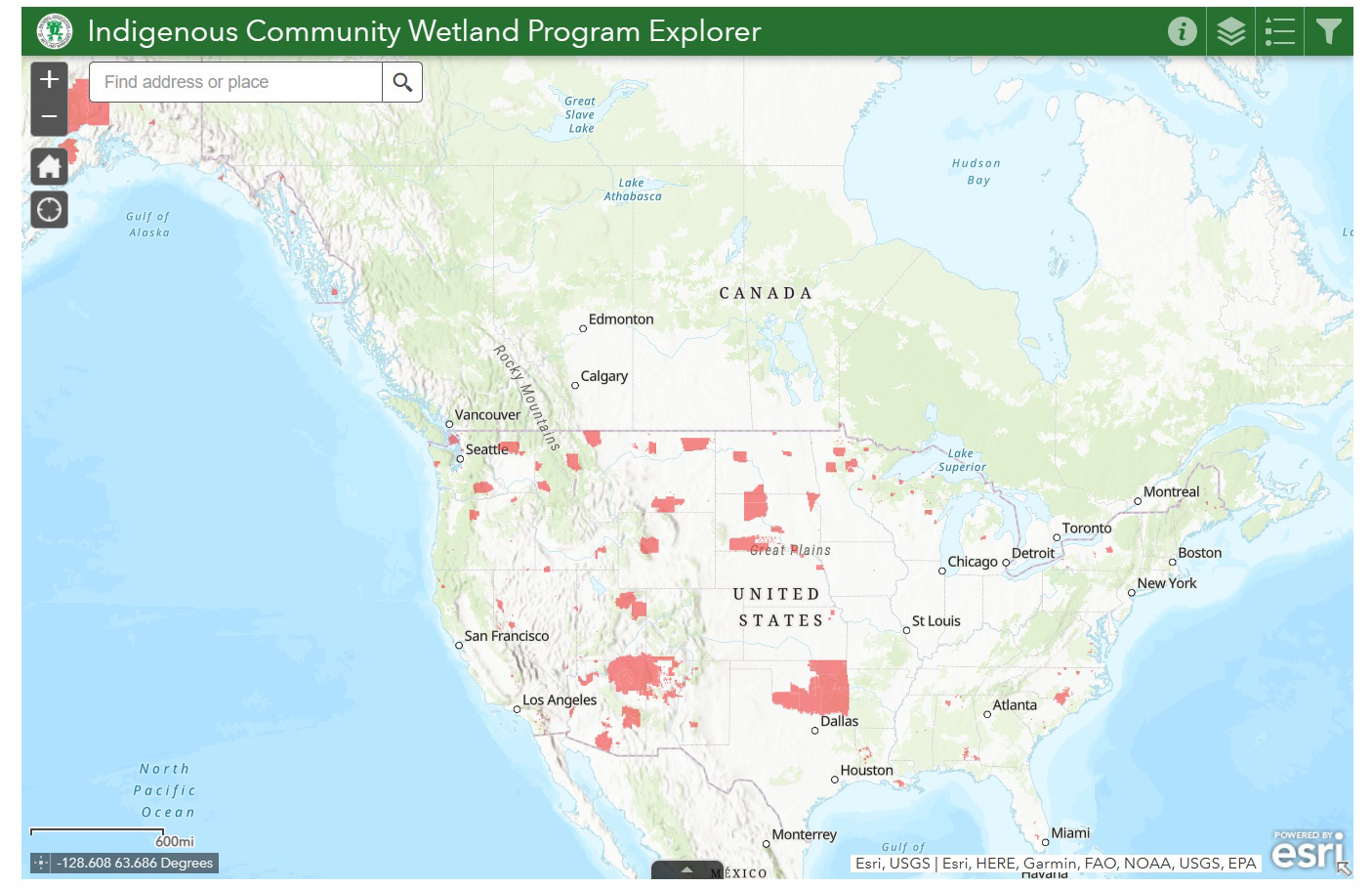 Indigenous Community Wetland Program Explorer 