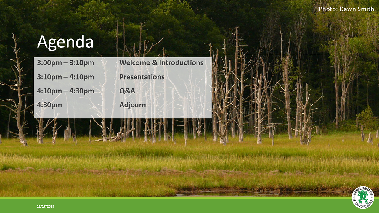 Part 2: Presenters: Jes Skillman, Ducks Unlimited, Great Lakes/Atlantic Region and Evelyn Magner, Ducks Unlimited
