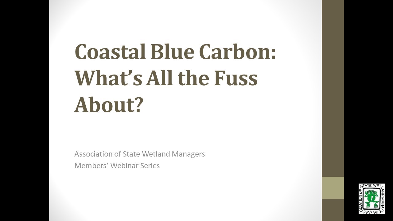 Part 1: Introduction – Jeanne Christie, Association of State Wetland Managers; Presenter: Tom Biebighauser, U.S. Forest Service