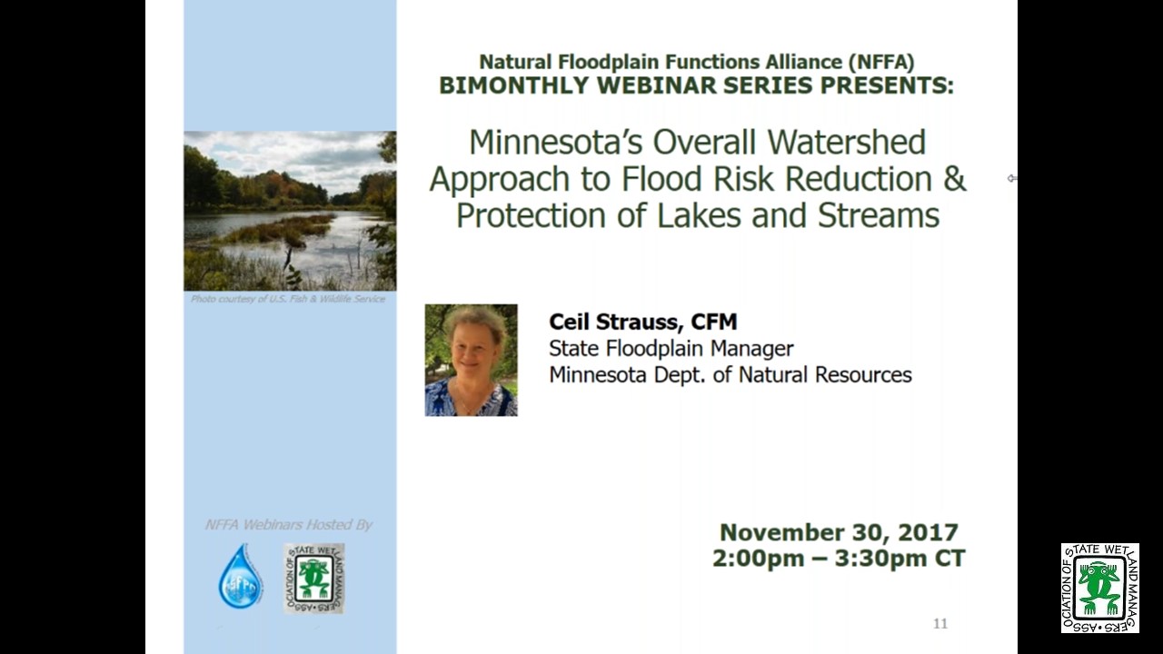 Minnesota’s Overall and Watershed Approach to Flood Risk Reduction & Protection of Lakes & Streams