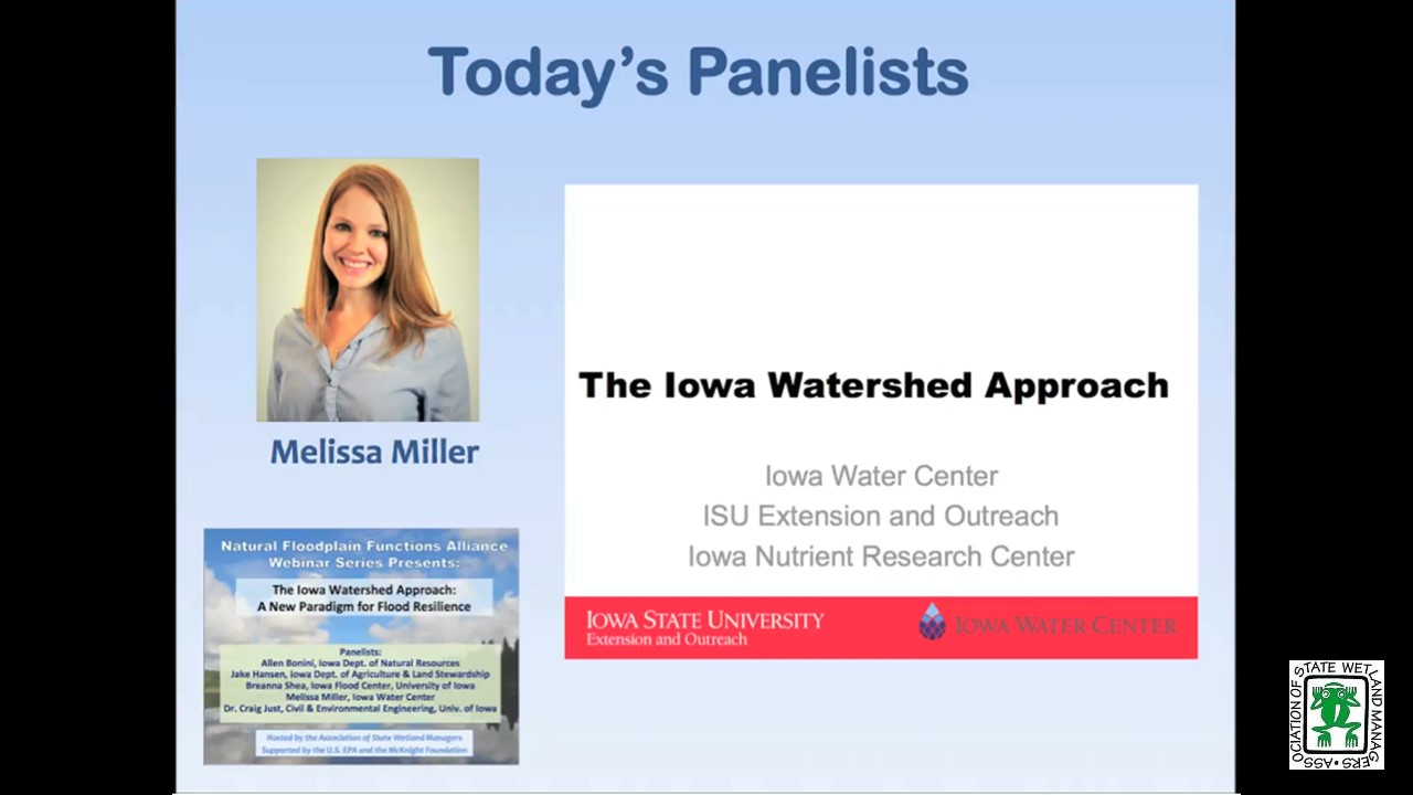 Part 5: Presenter: Melissa Miller, Iowa Water Center