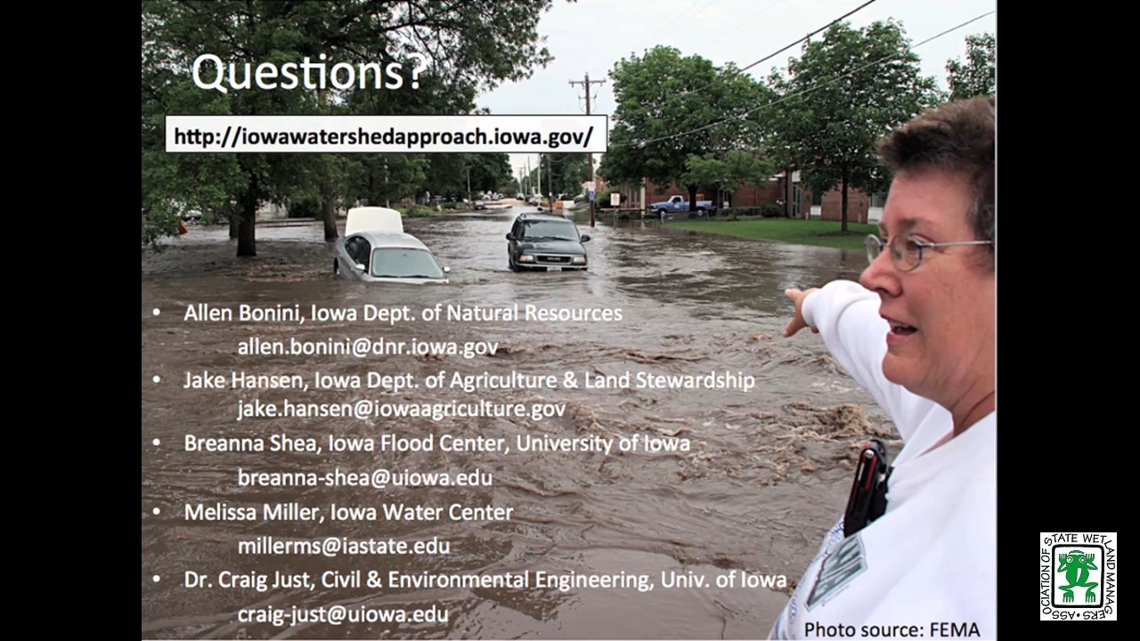 Part 7: Moderator: Jessica Turba, Disaster Recovery Operations Bureau of Iowa Homeland Security and Emergency Management Questions/Answers	