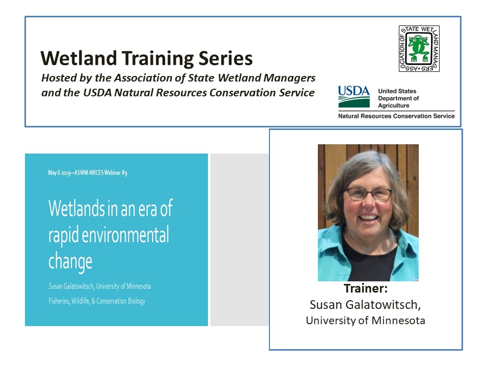 Part 9.1: Trainer: Susan Galatowitsch, University of Minnesota