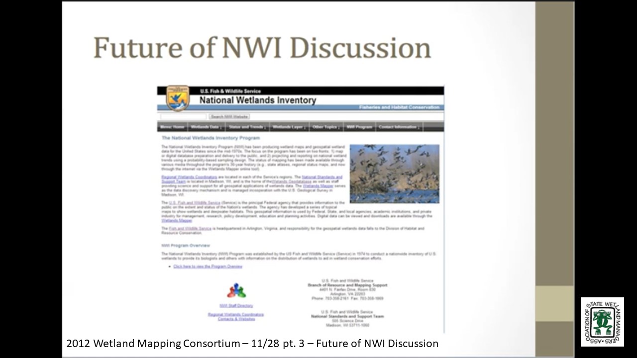 Part 3: Future of NWI Discussion