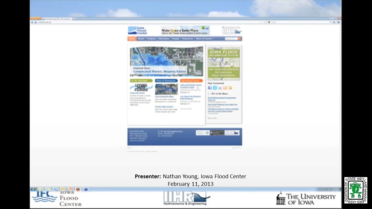 Part 2: Presenter: Nathan Young, Iowa Flood Center