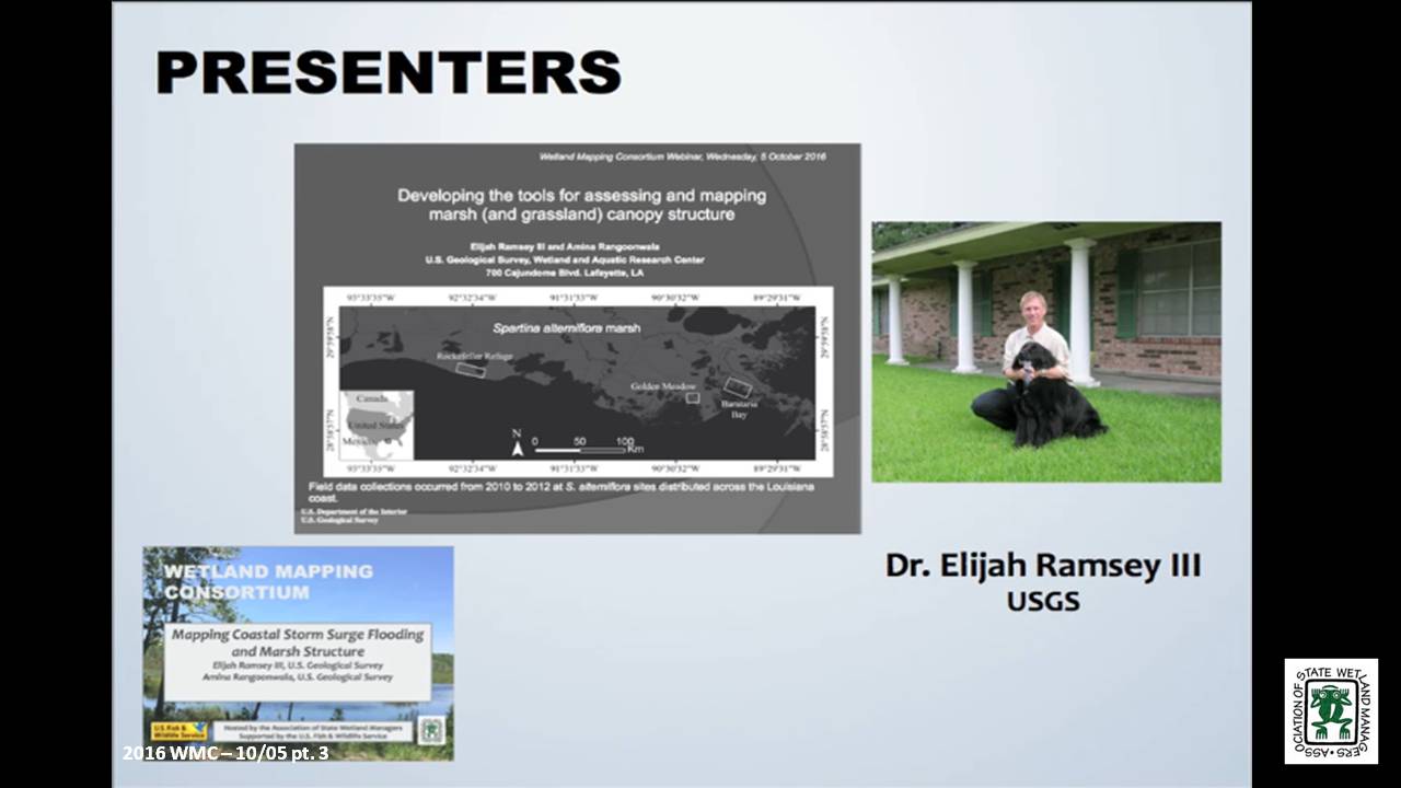 Part 3: Presenter: Elijah Ramsey III, U.S. Geological Survey  