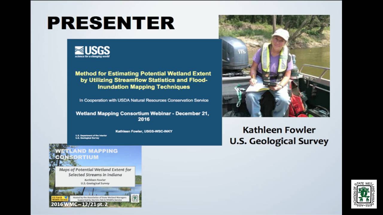 Part 2: Presenter: Kathleen Fowler, U.S. Geological Survey   