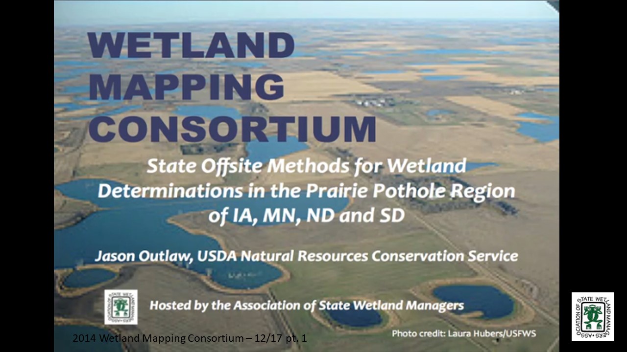 Part 1: Introduction: Marla Stelk, Policy Analyst, Association of State Wetland Managers