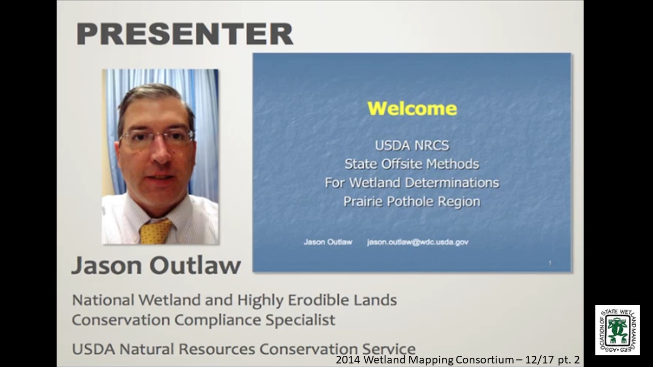 Part 2: Presenter: Jason Outlaw, USDA Natural Resources Conservation Service