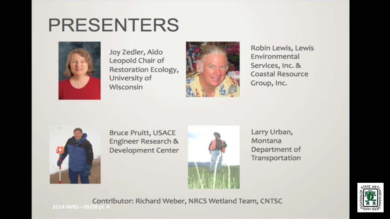 Part 4: Presenters: Bruce Pruitt, USACE Engineer Research & Development Center