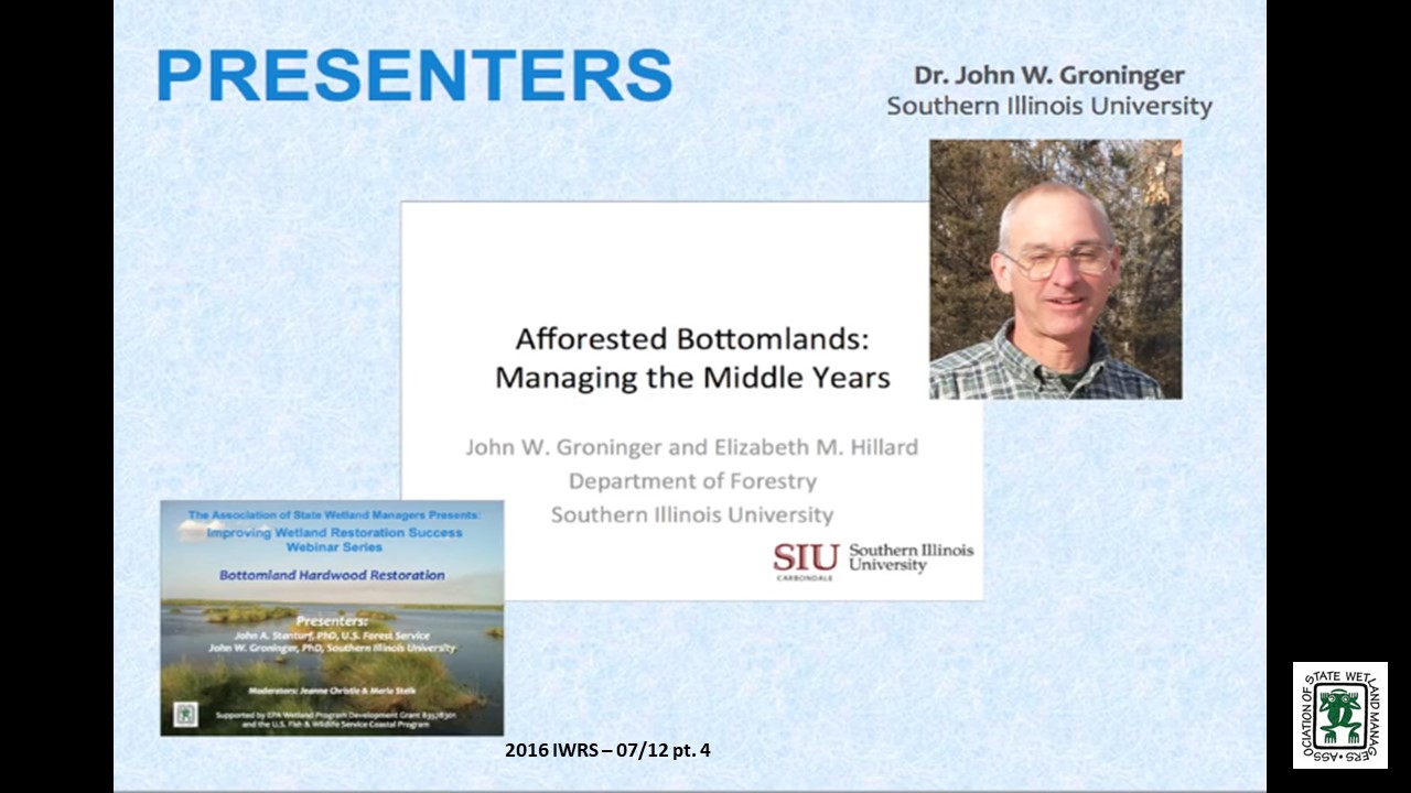 Part 4: Presenter: John W. Groninger, PhD Southern Illinois University