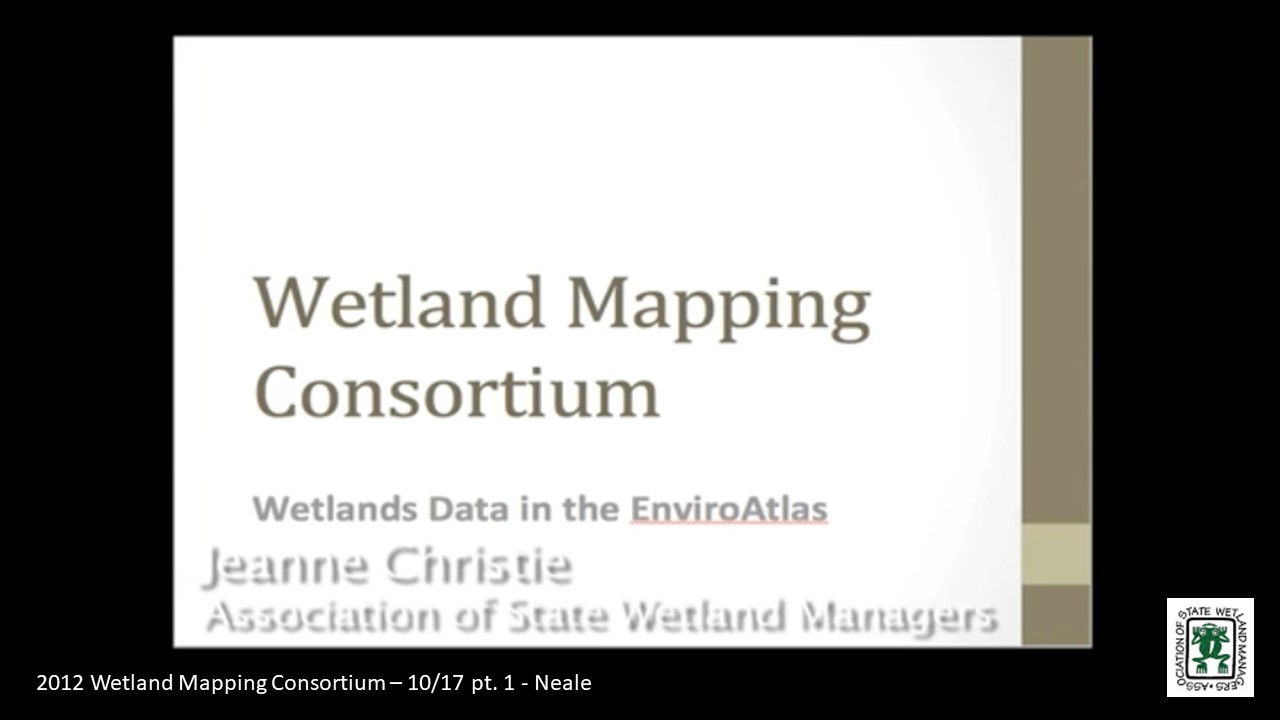 Part 1: Introduction: Jeanne Christie, Association of State Wetland Managers