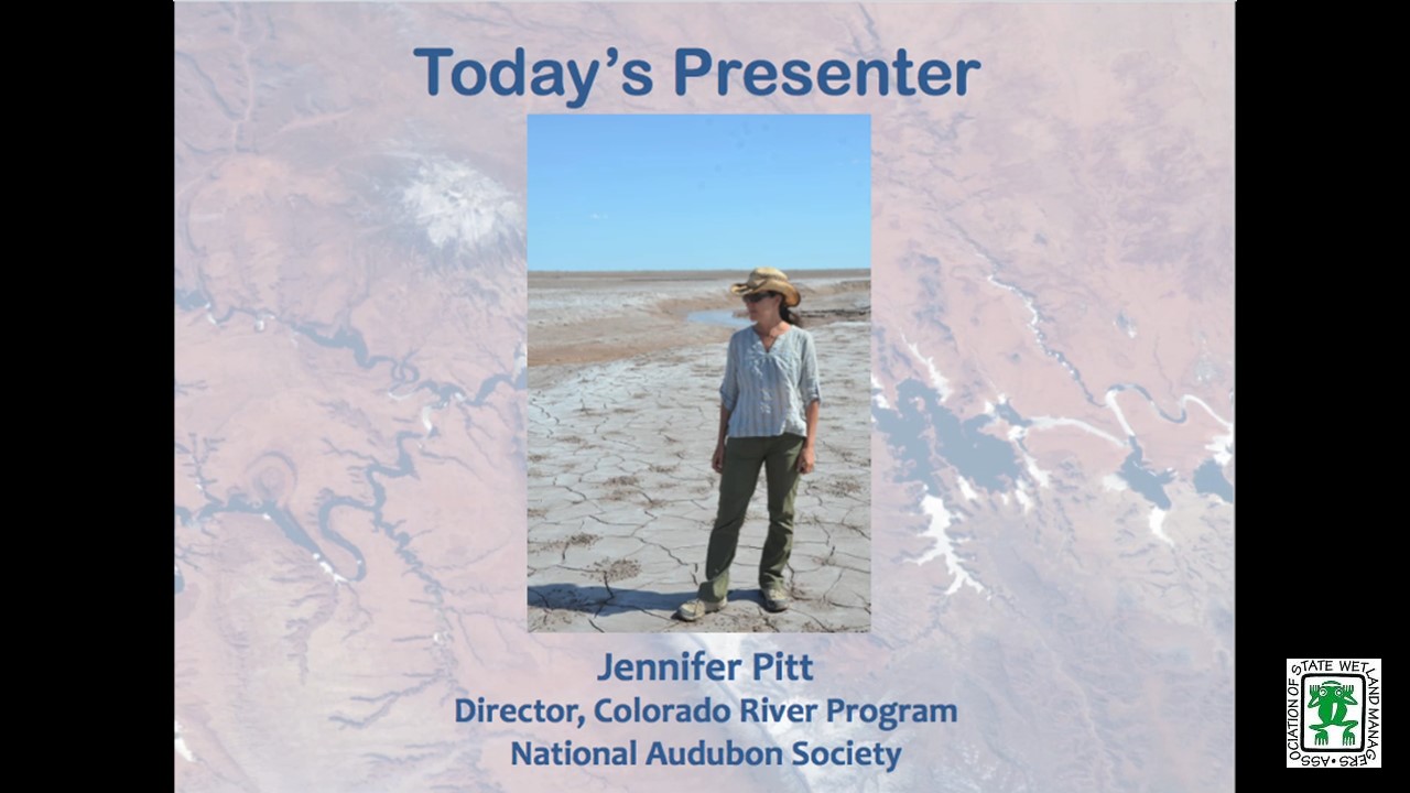 Part 2: Presenter: Jennifer Pitt, Audubon 
